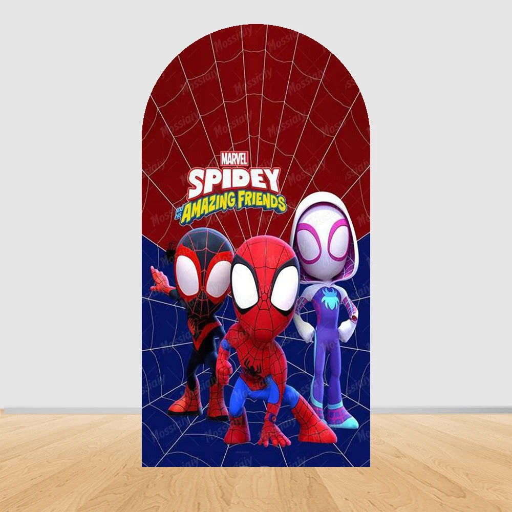 Arch Backdrop | Spider-Man Theme | Polyester | Customized