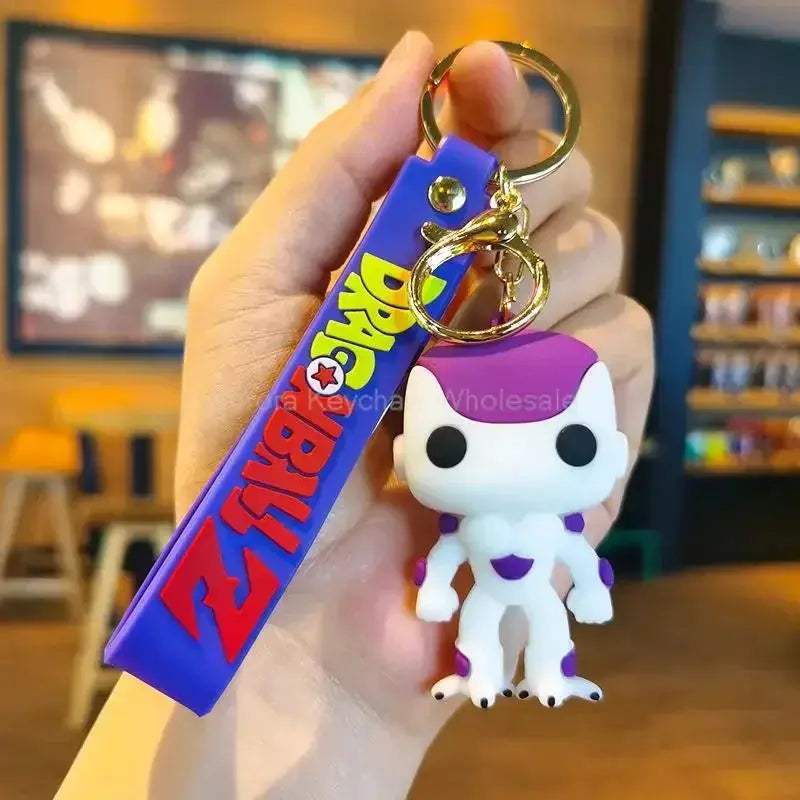Dragon Ball Z Anime Keychain Super Saiyan Goku Master Roshi Buu Gohan Accessories Car Key Chains - CLOUDANIMESTUDIO