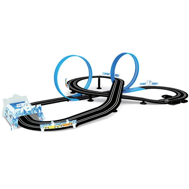 Remote Control Car Racing Track Set With Double Cars