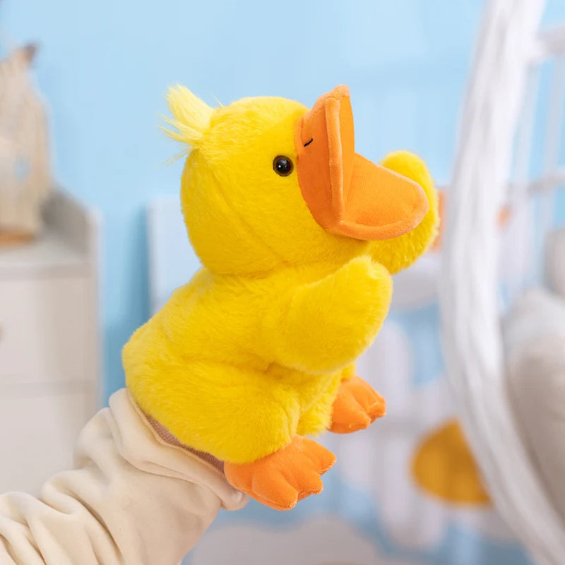 Hand Puppet | Big Mouth Plush | Yellow Duck Design | Storytelling Learning Toy