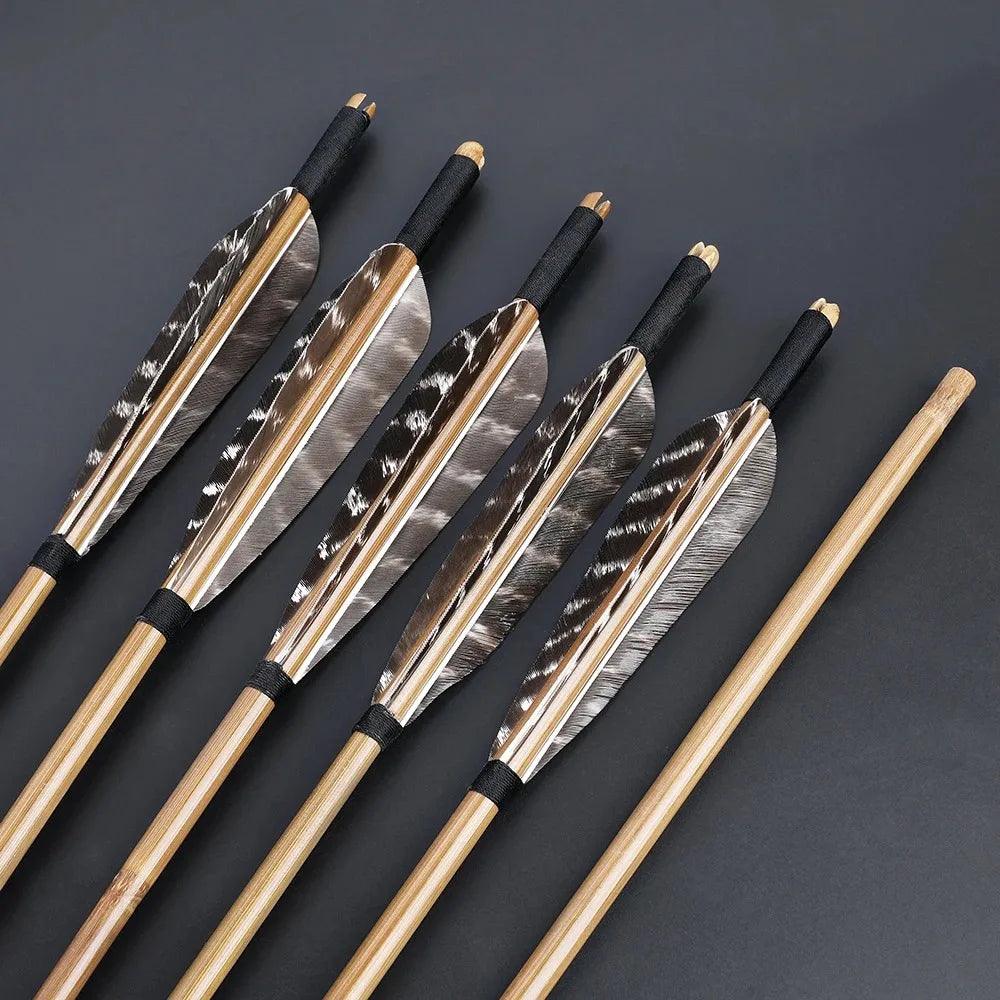 Bamboo Arrows | 33 Inch 12 Pack | Toylandeu™