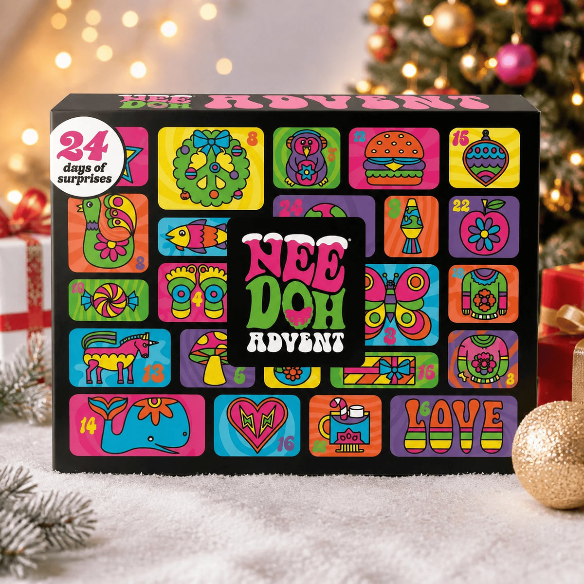 Advent Calendar | 24 Day Countdown | 3D Squishy Fidget Toy | Silicone