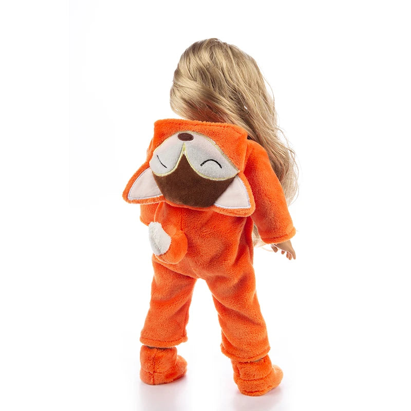Cozy Animal Pajamas For 18 Inch American Girl Doll