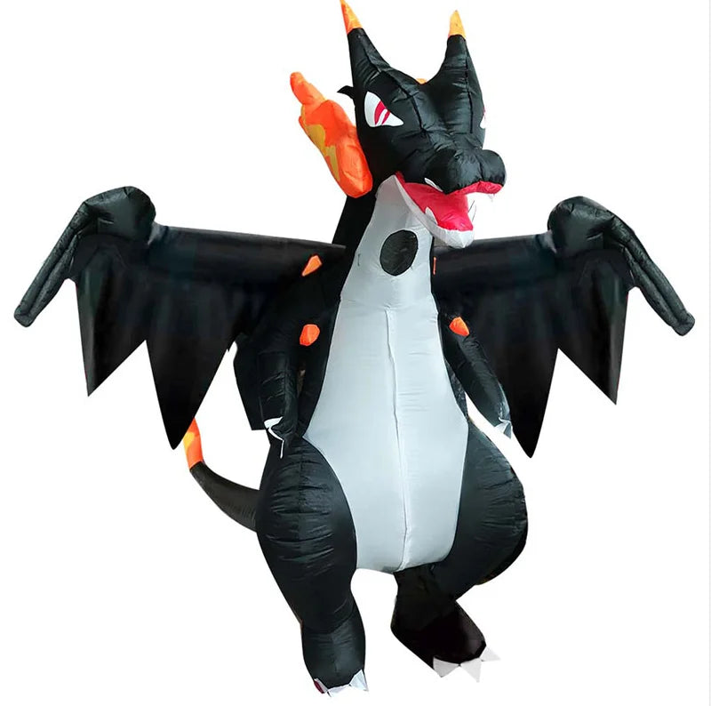 Inflatable Shark Costume | Standing Shape | Polyester Material | Unisex