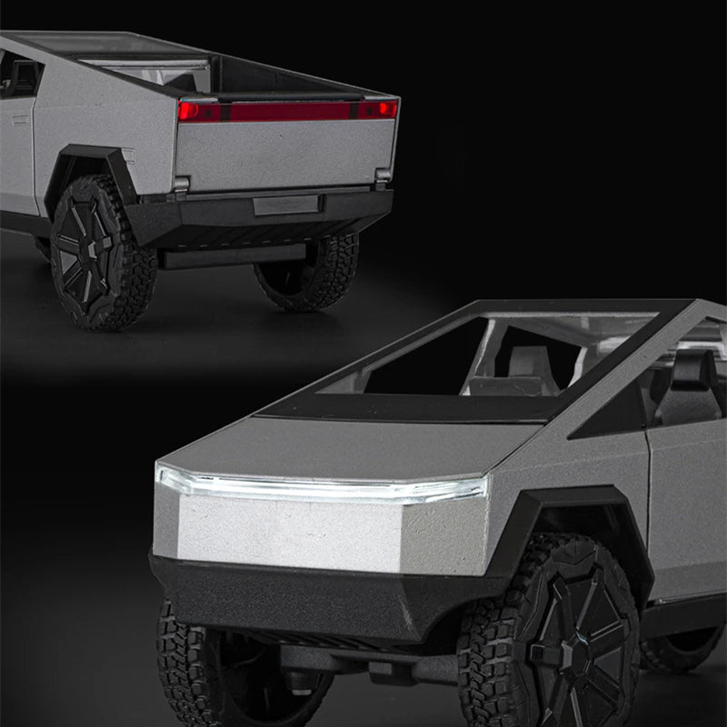 1:24 Scale Tesla Cybertruck Model Car in Die-cast Metal and Plastic - ToylandEU