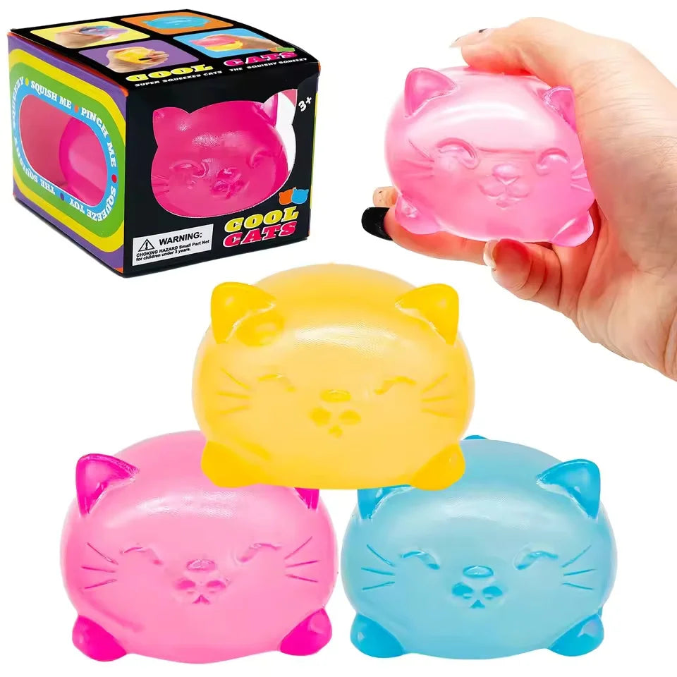 Mini Cat Decompression Toy | Non Toxic Odorless | For Adults And Students