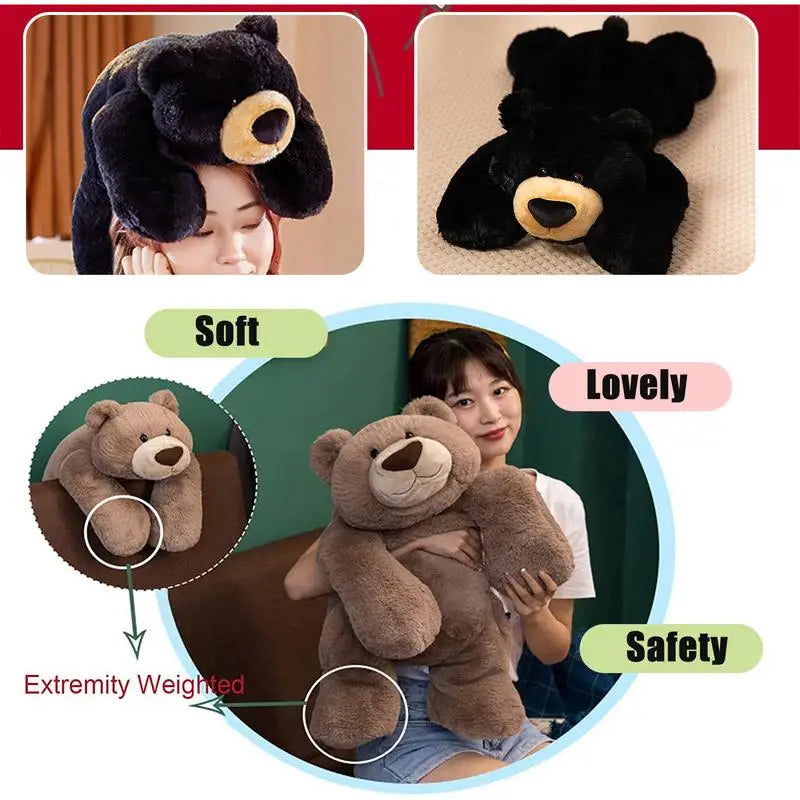 Calming Weighted Plush Bear - Comforting Stuffed Animal for Kids