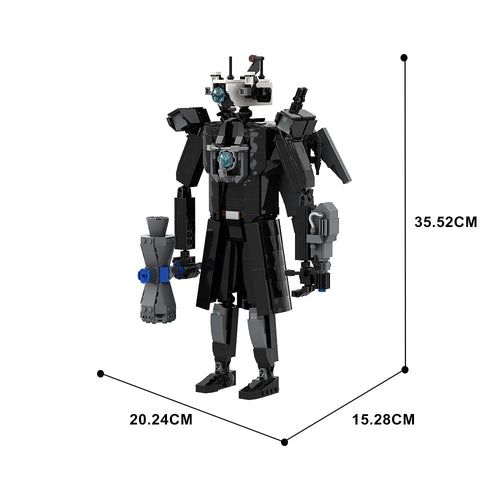 Skibidi Toilet Man and Camera Man Building Blocks with Speaker and Audio Components ToylandEU.com Toyland EU