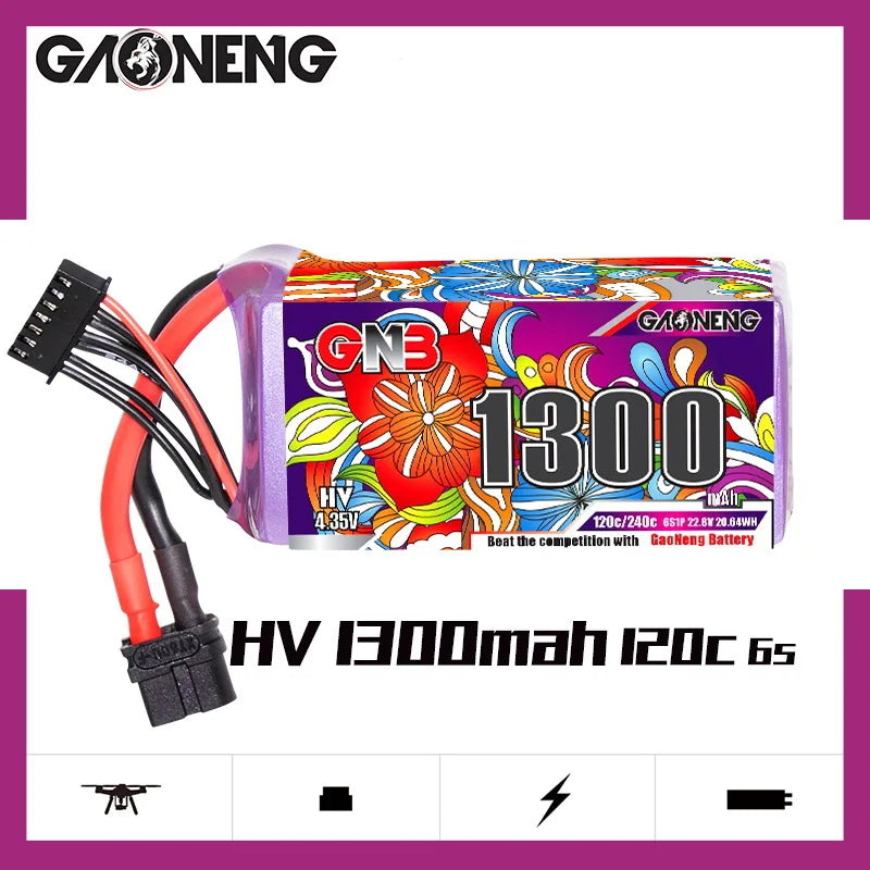 RC Vehicle High-Performance 1300mAh 22.8V Lipo Battery - ToylandEU