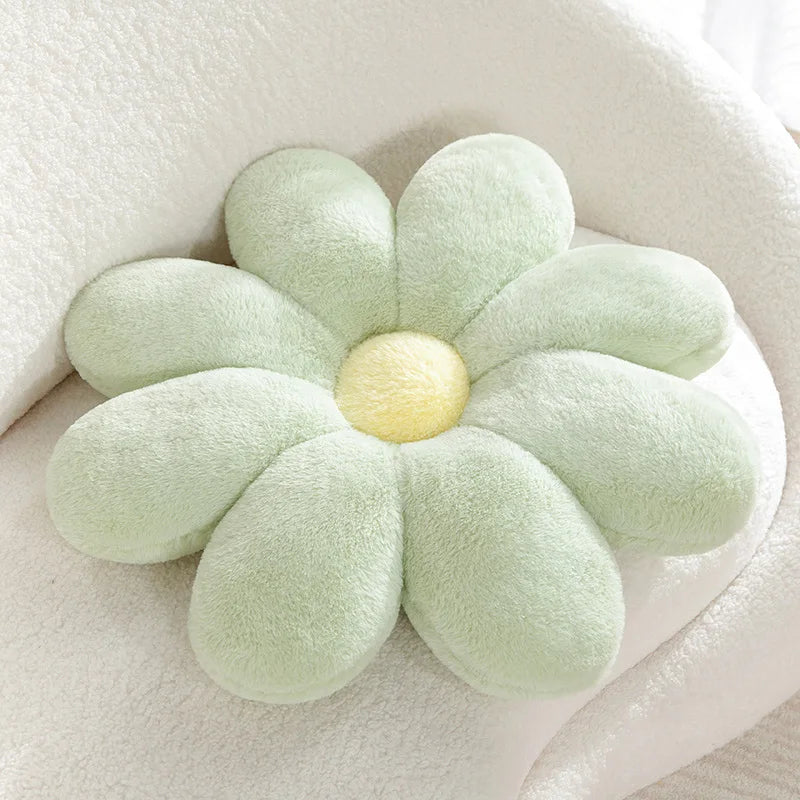 Daisy Plush Pillow | 60/80cm Size | Soft Fluffy Flower Plush | Home Cushion