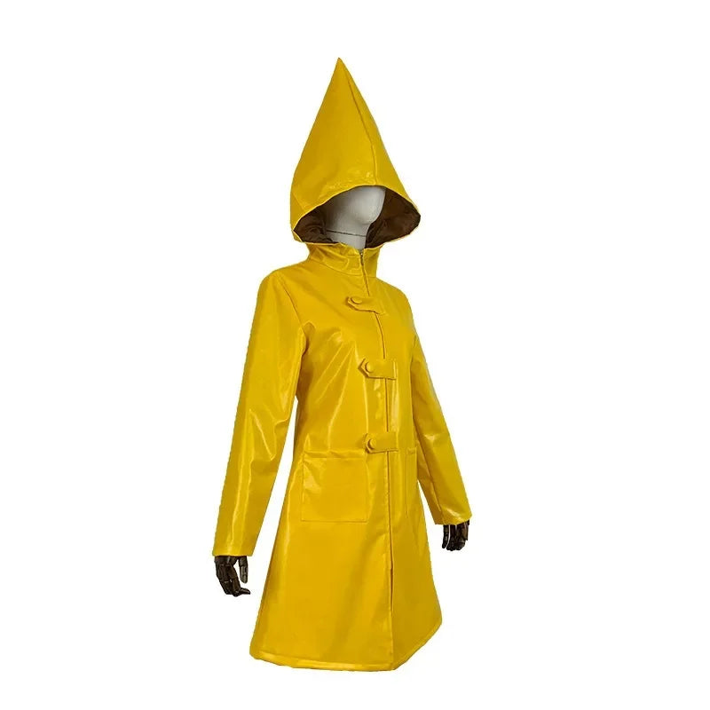 Little Nightmares Six Cosplay Yellow Raincoat - Kids & Adults Costume