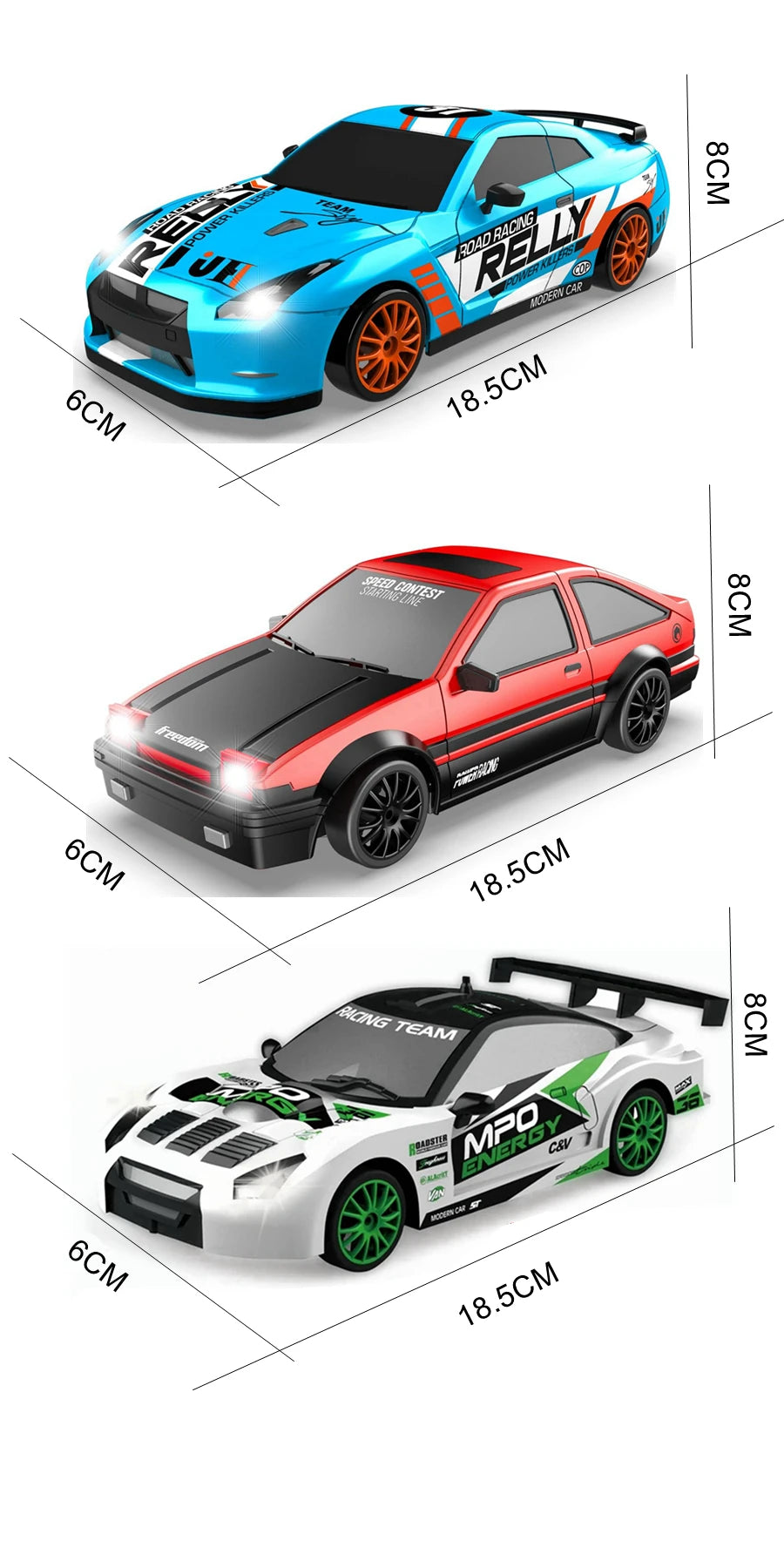 RC 4WD Remote Control Drift Car GTRPRO AE86PRO 1:24 Scale 4x4 Racing Truck - Perfect Gift for Kids and Adults