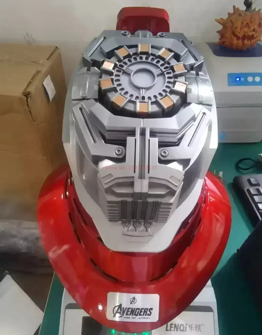 Iron Man 1:1 Helmet Mk5 Mk50 Avengers War Machine Cosplay Electric Open Close English Voice Remote Control Toys Christmas Gifts - ToylandEU