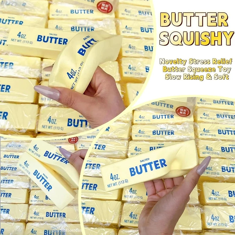 Squishy Butter Fidget Toy | Slow Rebound Texture | Sticky Surface | For Adults