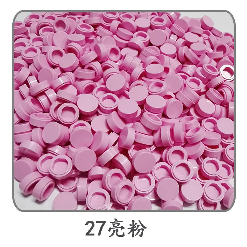 Small Particle Bricks | 1x1 Round Tiles | Compatible With Lego | MOC Builders