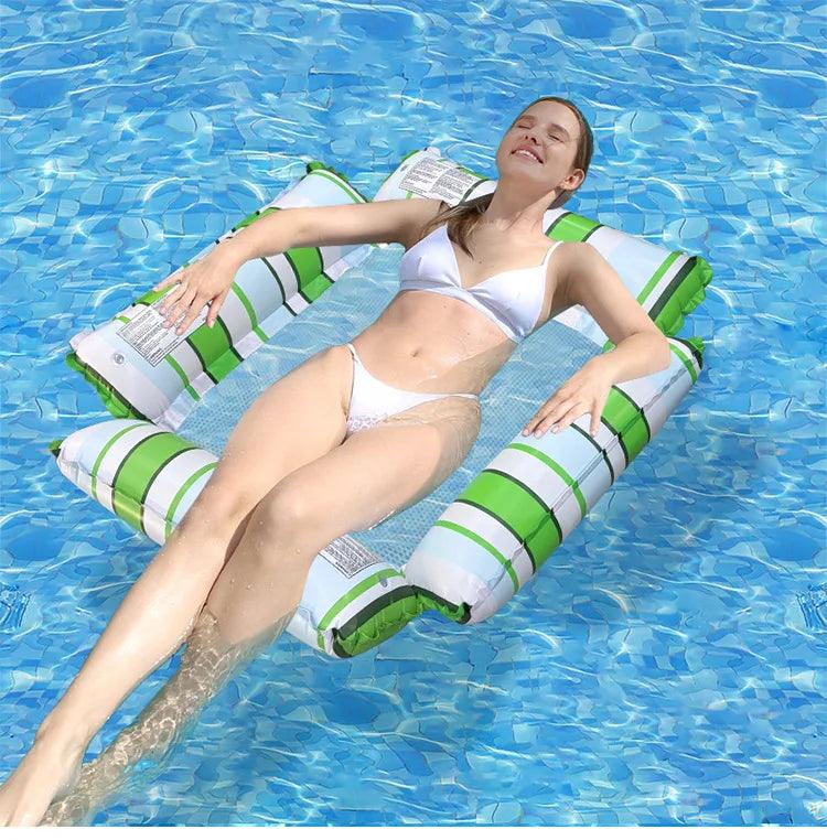 Water Hammock Recliner | One Size | Inflatable | Pool Float Chair