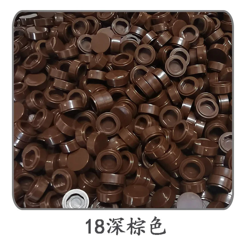 Small Particle Bricks | 1x1 Round Tiles | Compatible With Lego | MOC Builders