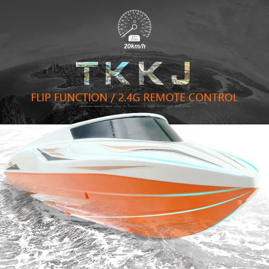 TKKJ H105 RC Boat 2.4G Remote Control 4CH High Speed RC Racing Boat - ToylandEU