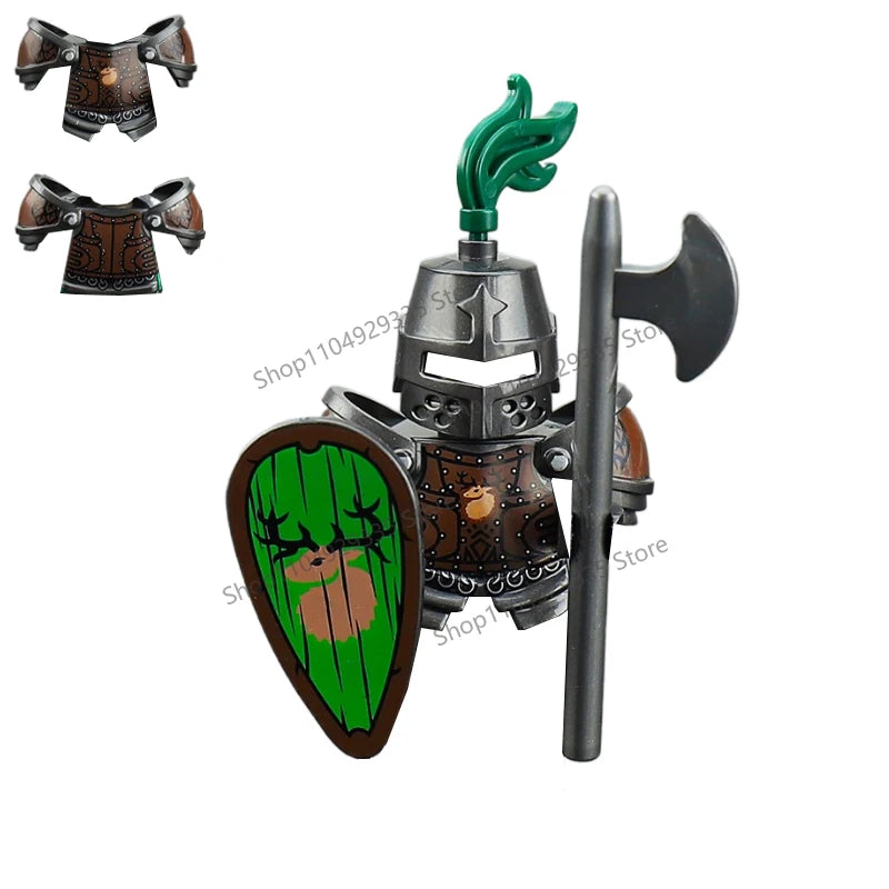 Micro Blocks | Medieval Knight Figures | Plastic Model Kit | Ages 14 Plus