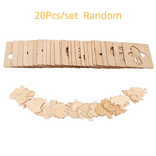 20/32Pcs Montessori Kids Drawing Toys DIY Painting Stencils Template ToylandEU.com Toyland EU