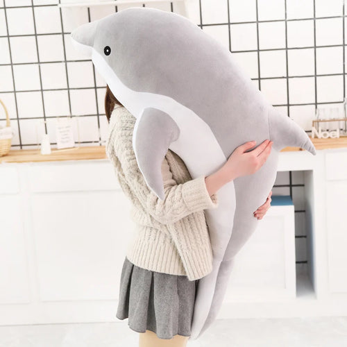 Giant Pink Dolphin Plush Toy - Soft Stuffed Sea Animal in Various Sizes ToylandEU.com Toyland EU