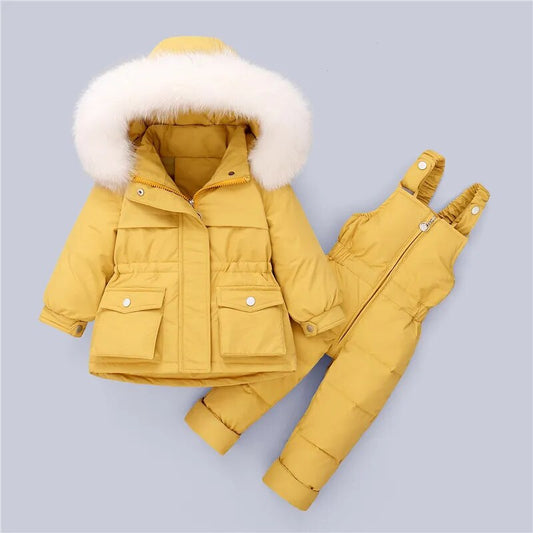 Winter Down Jacket and Jumpsuit Set for Baby and Toddler Boys - ToylandEU