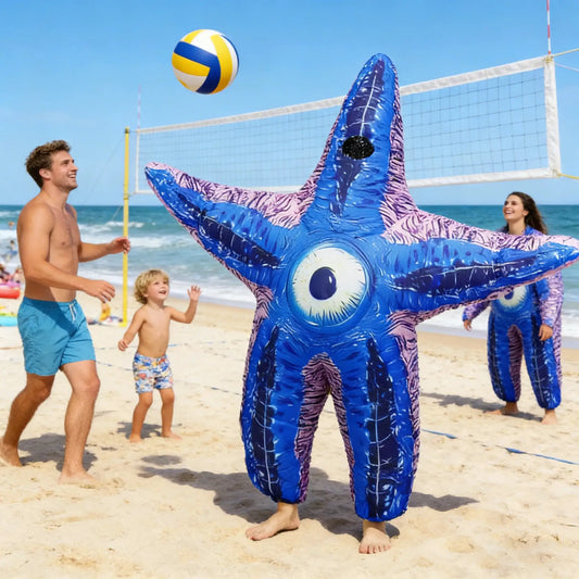 Inflatable Starfish Animal Men's Women's Cosplay Costumes Movie Halloween Blow Up Sea Carnival Fancy Clothing - ToylandEU