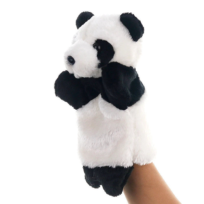 25cm Panda Plush Hand Puppet Animal Stuffed Doll Soft Glove