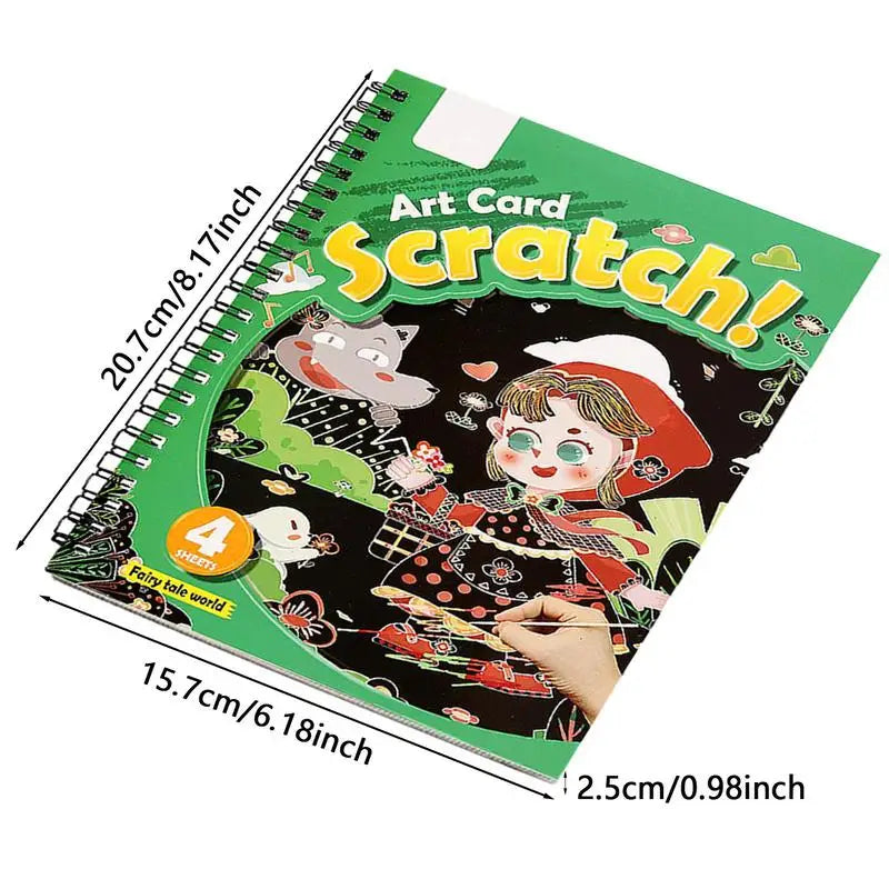 Scratch Paper Art Set Rainbow Scratch Magic Drawing Set Paper Supplies - ToylandEU