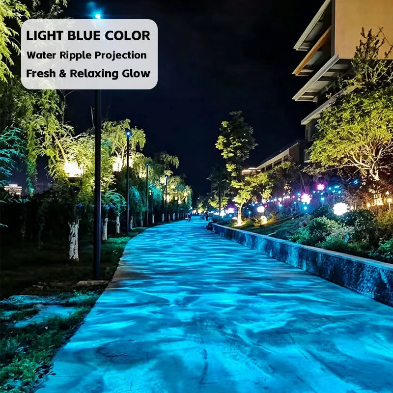 LED Water Ripple Projector | Waterproof Build | Aluminum Housing | Garden Patio