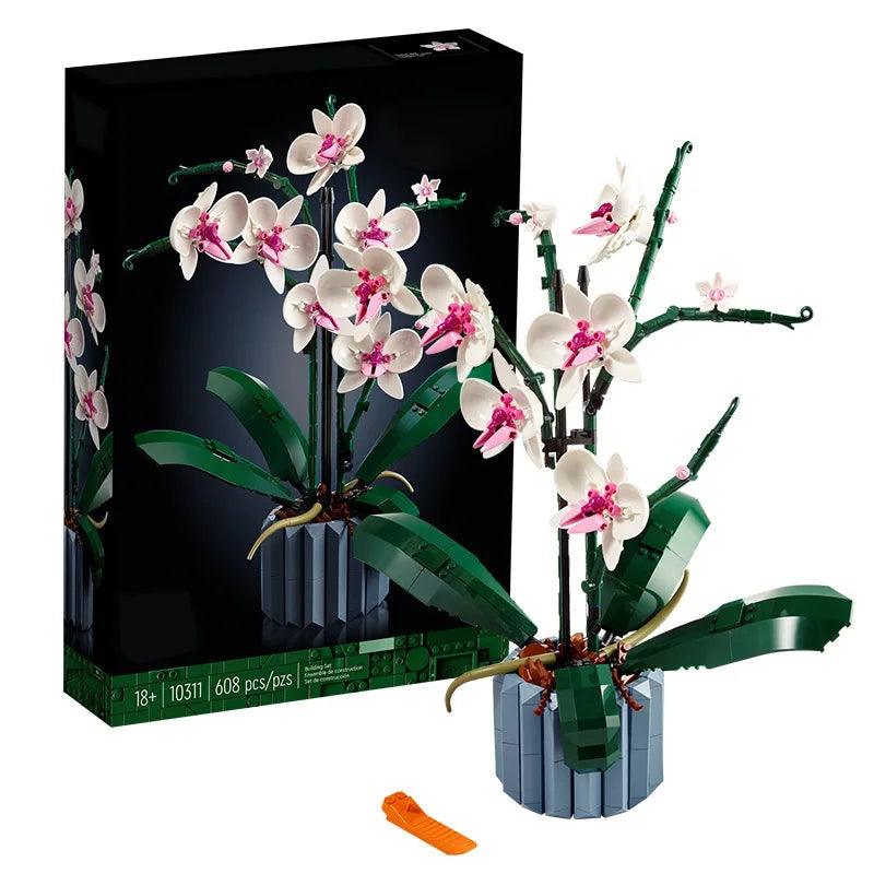 Artificial Orchid Plant | Matte Finish Pot | Toylandeu™