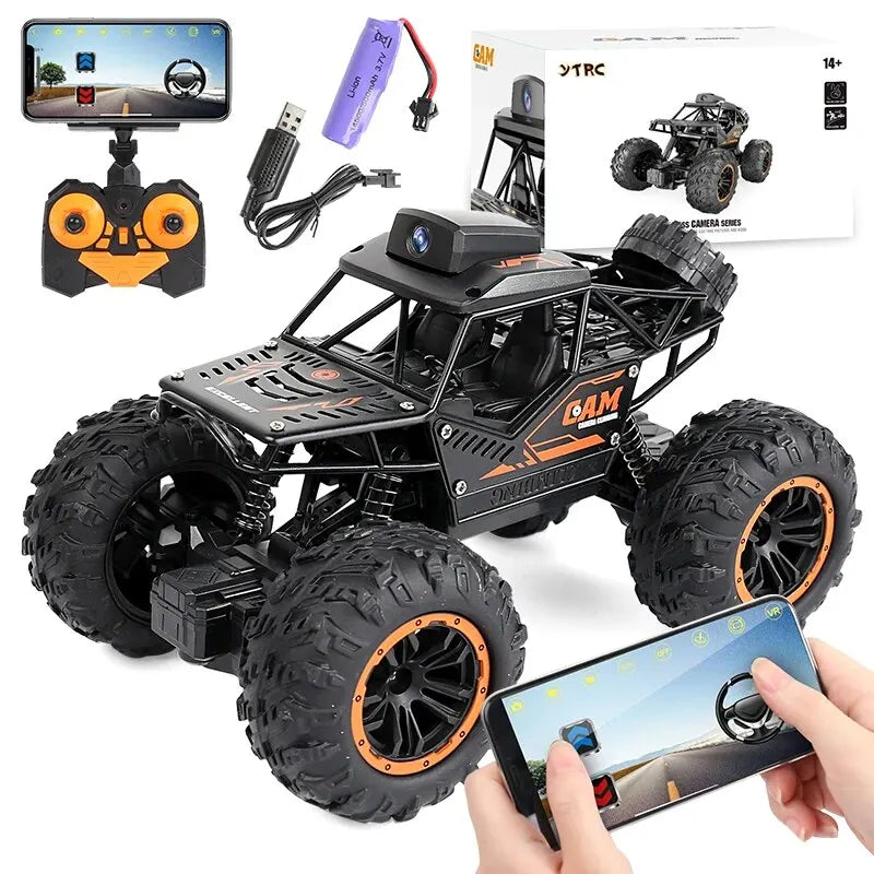 Off-Road Remote Control Car with HD 720P WIFI FPV Camera and Stunt Capabilities