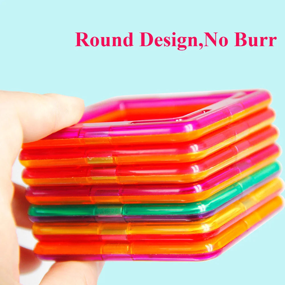 Magnetic Building Blocks | 100 Piece Kit | Plastic Material | Kids Gift