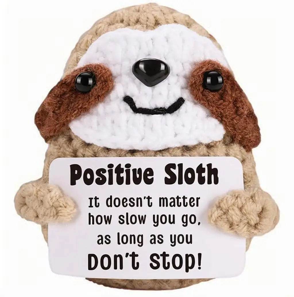 Funny Positive Crochet Dolls Emotional Support Gift for Mom Friend Home Party Office Desk Decoration - ToylandEU