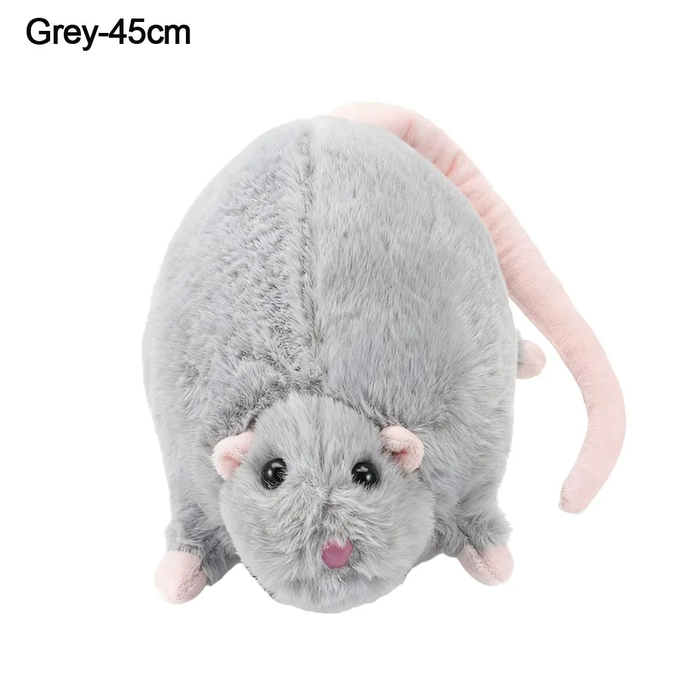 Oversized Flower Branch Mouse Plush Toy For Gift Cute