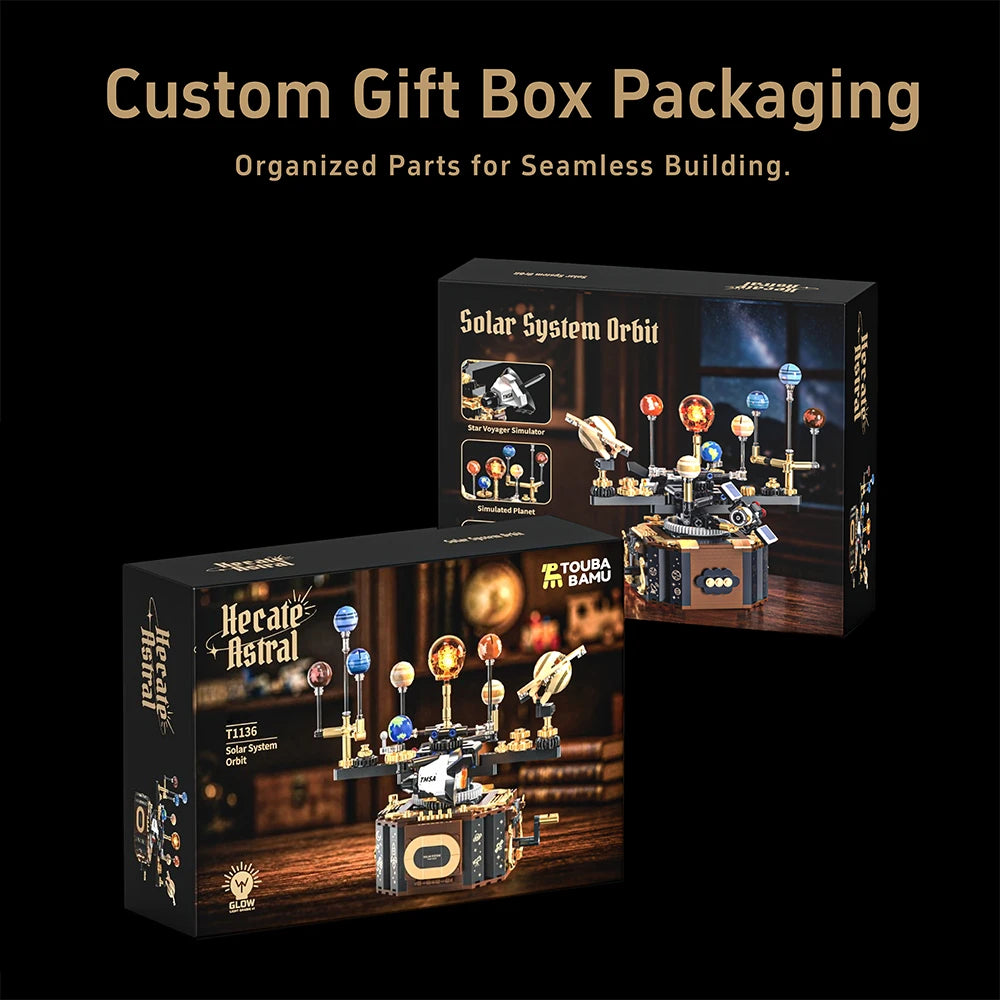 Solar System Building Blocks | Illuminated Orrery | Compatible Bricks | 14+