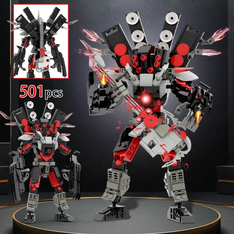 MOC Skibidi Figures Toilet Man Titan Clock King Blocks Set Building Bricks MOC - ToylandEU