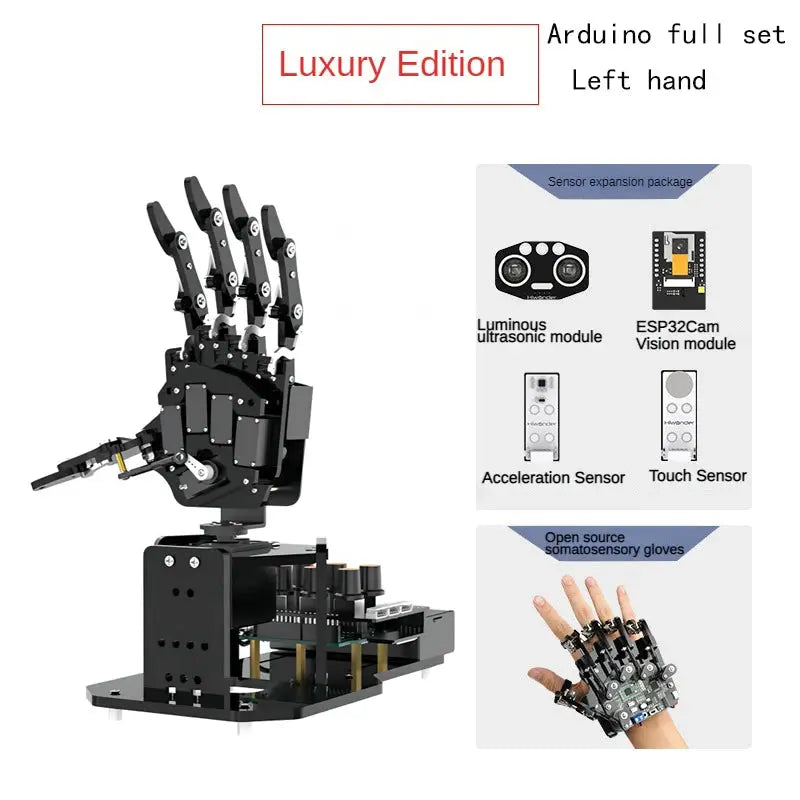 STEM For Arduino STM32 Bionic Robot Palm Hand Manipulator Open Source Code 5 Hands Educational Kit with Ps2/Somatosensory Gloves - ToylandEU