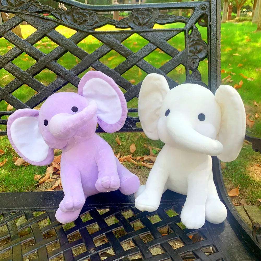 Charming White Elephant Stuffed Animal for Kids - ToylandEU