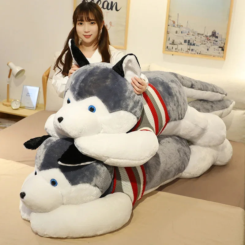 Huge Husky Plush Toy Pillow For Kids And Dorm Decor - ToylandEU
