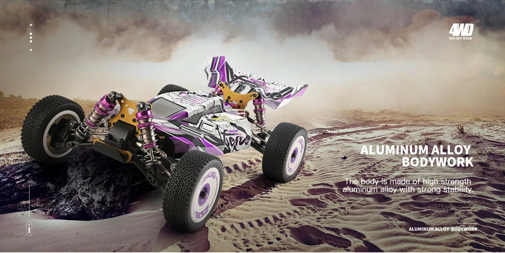 RC 124007 & 124019 High-Speed 1:12 Electric 4WD RC Racing Cars - 75KM/H & 55KM/H Drift Crawler with 3000mAh Battery