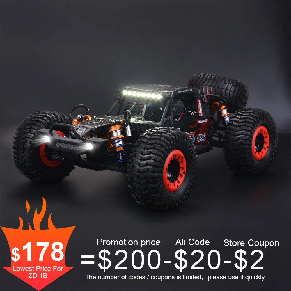 80km/h ZD Racing DBX 10 - Ultimate 1/10 Scale 4WD Brushless RC Car