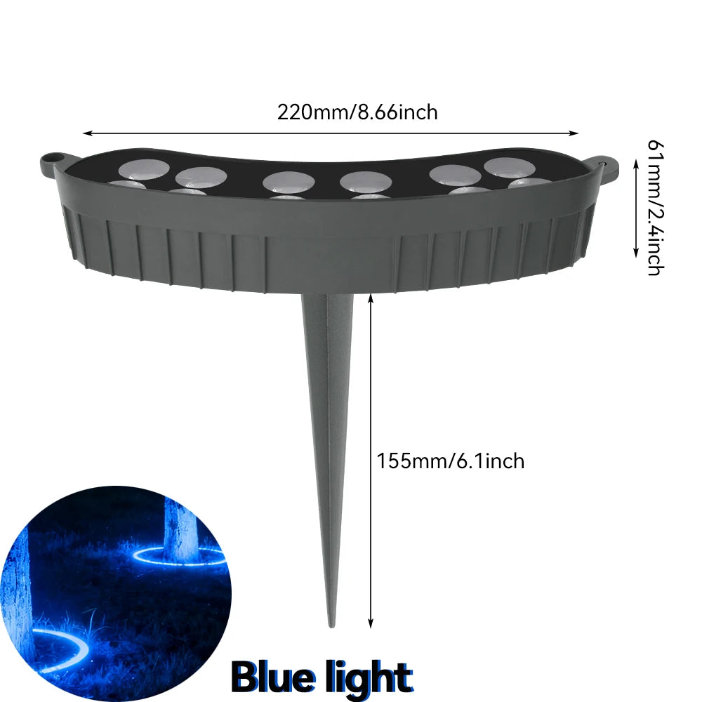 Tree Hugging Solar LED Lawn Light | IP65 Waterproof | RGB Warm Color | Outdoor