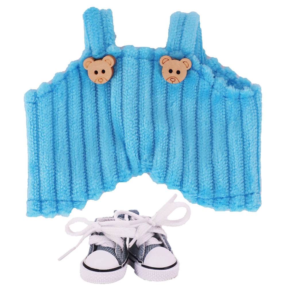 Doll Pants And Doll Shoes For Labubu 17cm Plush Doll Clothes Accessories - ToylandEU