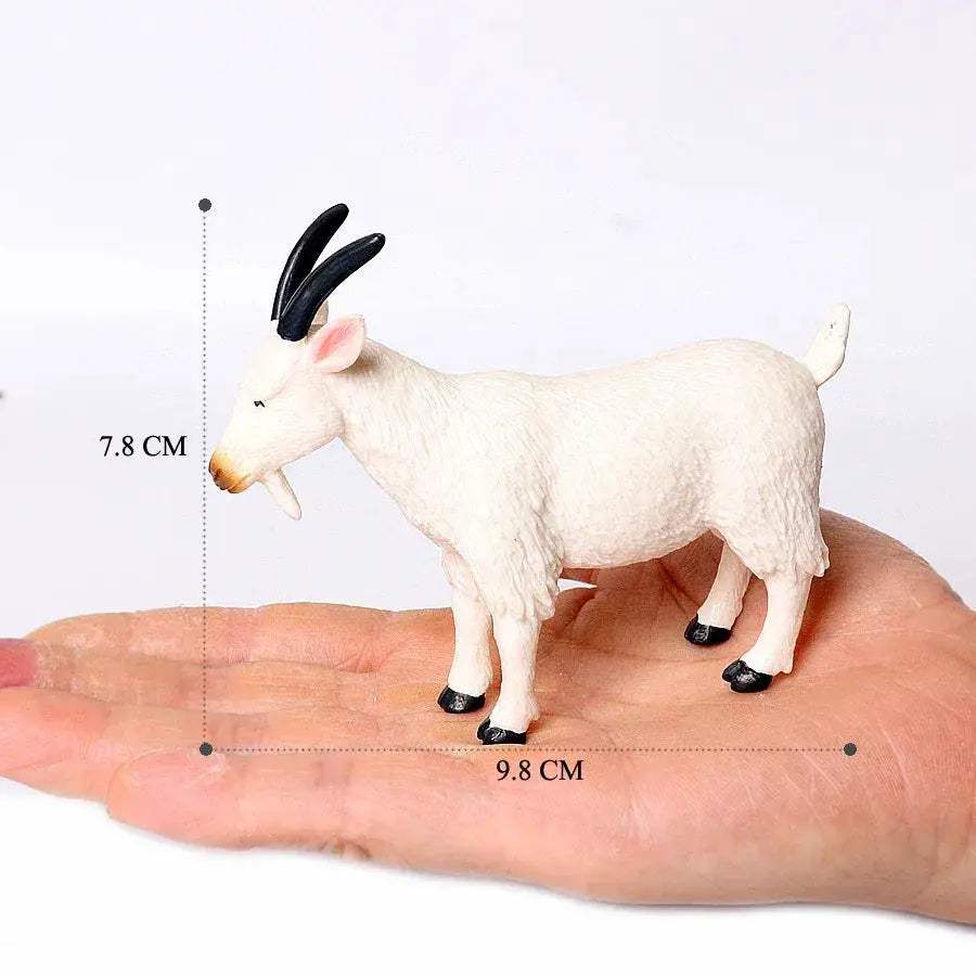Realistic Farm Animal Figures Set Sheep Goat Antelope Models - ToylandEU