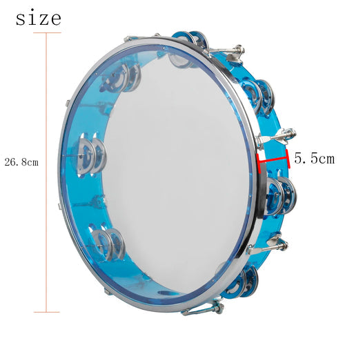 Adjust Tambourine 10 Inches Adjustable Tone Hand Drum Double Row ToylandEU.com Toyland EU