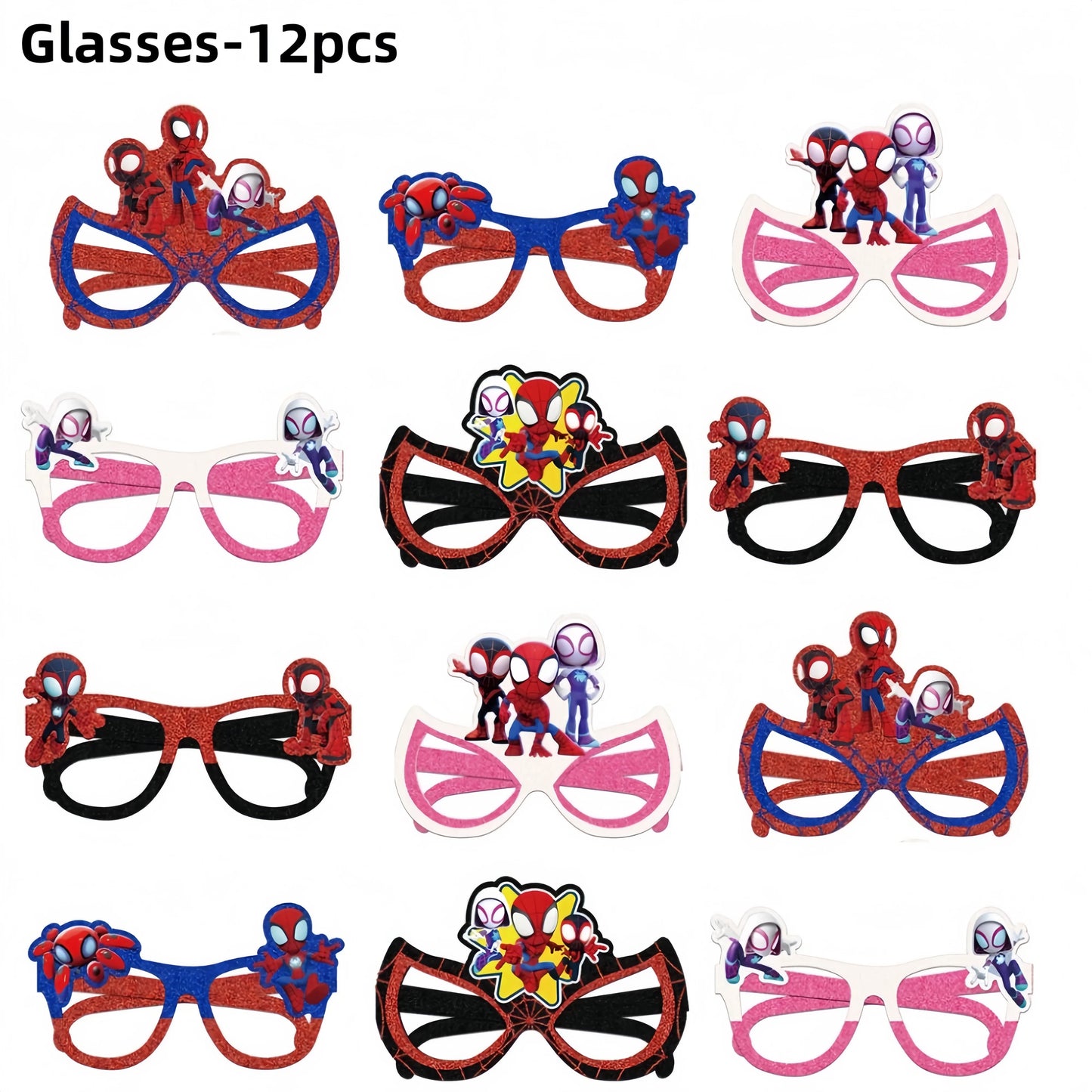 Spider Hero Party Decor | Plates Cups Banner | Balloon Party Favors | Set