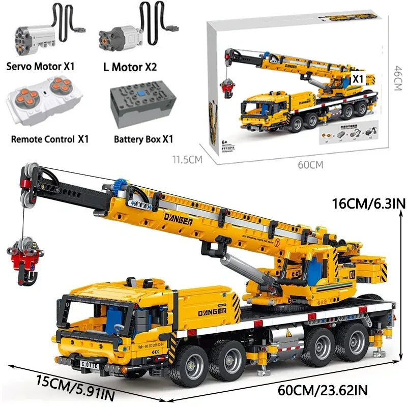 Concrete Mixer Truck Building Blocks Set For Kids Educational