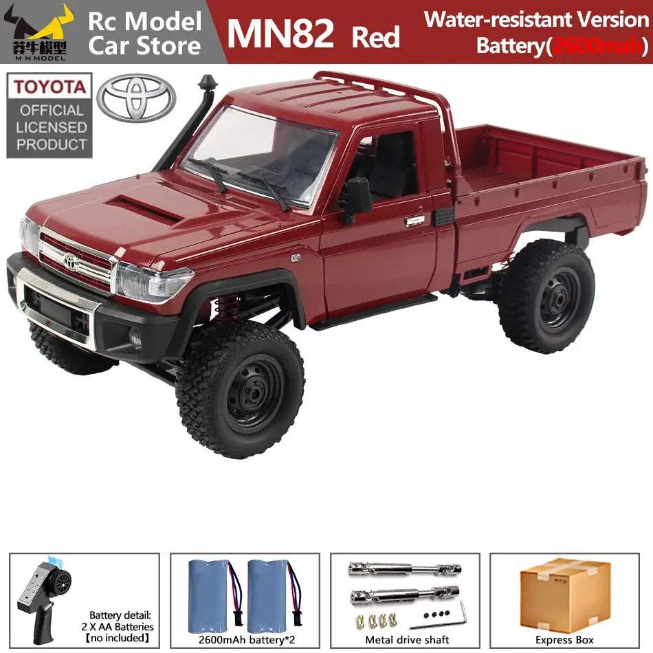 MN MODEL 1/12 4X4 Remote Control Diving Off-road Car Retro LC79 Truck Climbing All Terrain Vehicle Rock Crawler Toy for Adult - ToylandEU