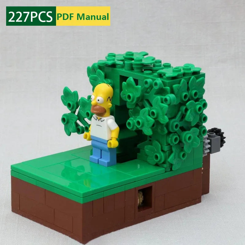 Building Block Set | 227 Pieces | Lego Compatible | Homer Theme